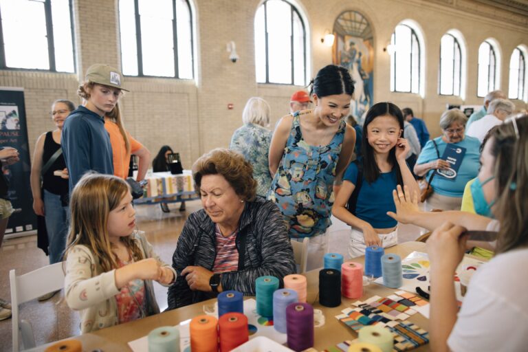 Attendees at American Craft Fest participate in hands-on activities Carina Lofgren