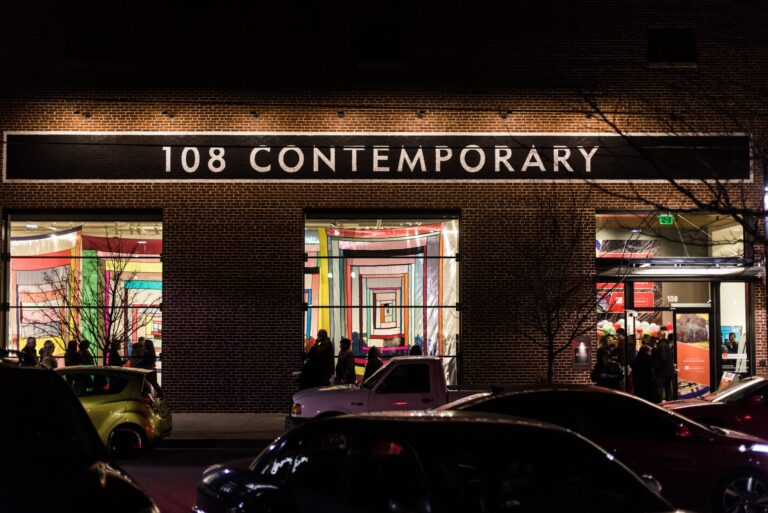 108 facade during Shelter: Patrick Dougherty & Rachel Hayes 108 facade during Shelter: Patrick Dougherty & Rachel Hayes Rebekah Hogan