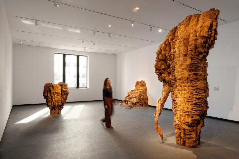 Installation view of works by Ursula von Rydingsvard in The Sky's the Limit at the National Museum of Women in the Arts; Photo by Jennifer Hughes for NMWA