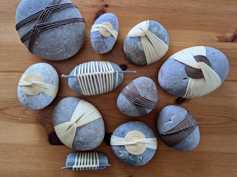 Wrapped Rocks Mini Workshop Wrapped Rocks Mini Workshop. Photo by Jennifer Tang Limon