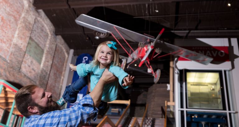 Family enjoying the third floor of the Museum Family enjoying the third floor of the Museum. Courtesy of the South Carolina State Museum