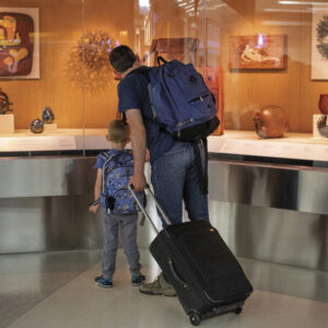 "California Studio Craft: featuring works from the Forrest L. Merrill collection" on display at SFO Museum in Terminal 2. Photo by SFO Museum