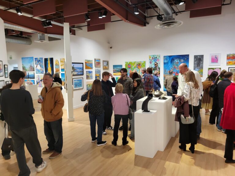 Opening reception of the 2025 "Centered on the Center" exhibition. Huntington Beach Art Center