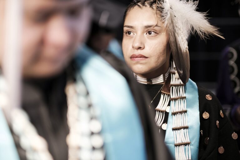 IAIA Recent Graduate Laura Ten Fingers (Oglala Lakota) ’25 IAIA Recent Graduate Laura Ten Fingers (Oglala Lakota) '25. Photograph by Jason S. Ordaz