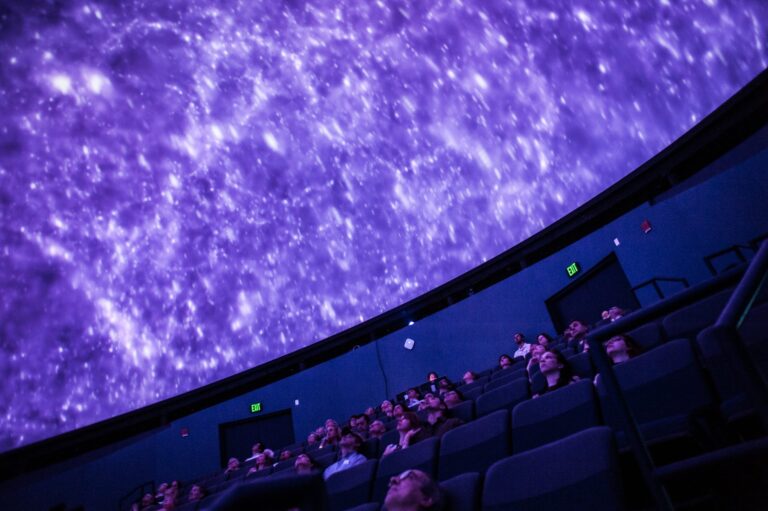 Museum guests enjoying a Planetarium show Museum guests enjoying a Planetarium show. Courtesy of the South Carolina State Museum