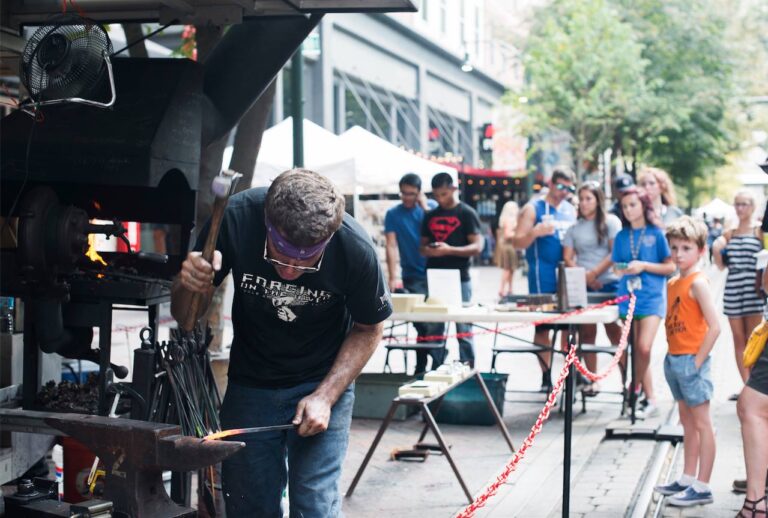 The Mini Mobile Metal Museum or the M4 on Tour allows us to take metals on the road and do outreach programming for those who cannot come to us. Metal Museum