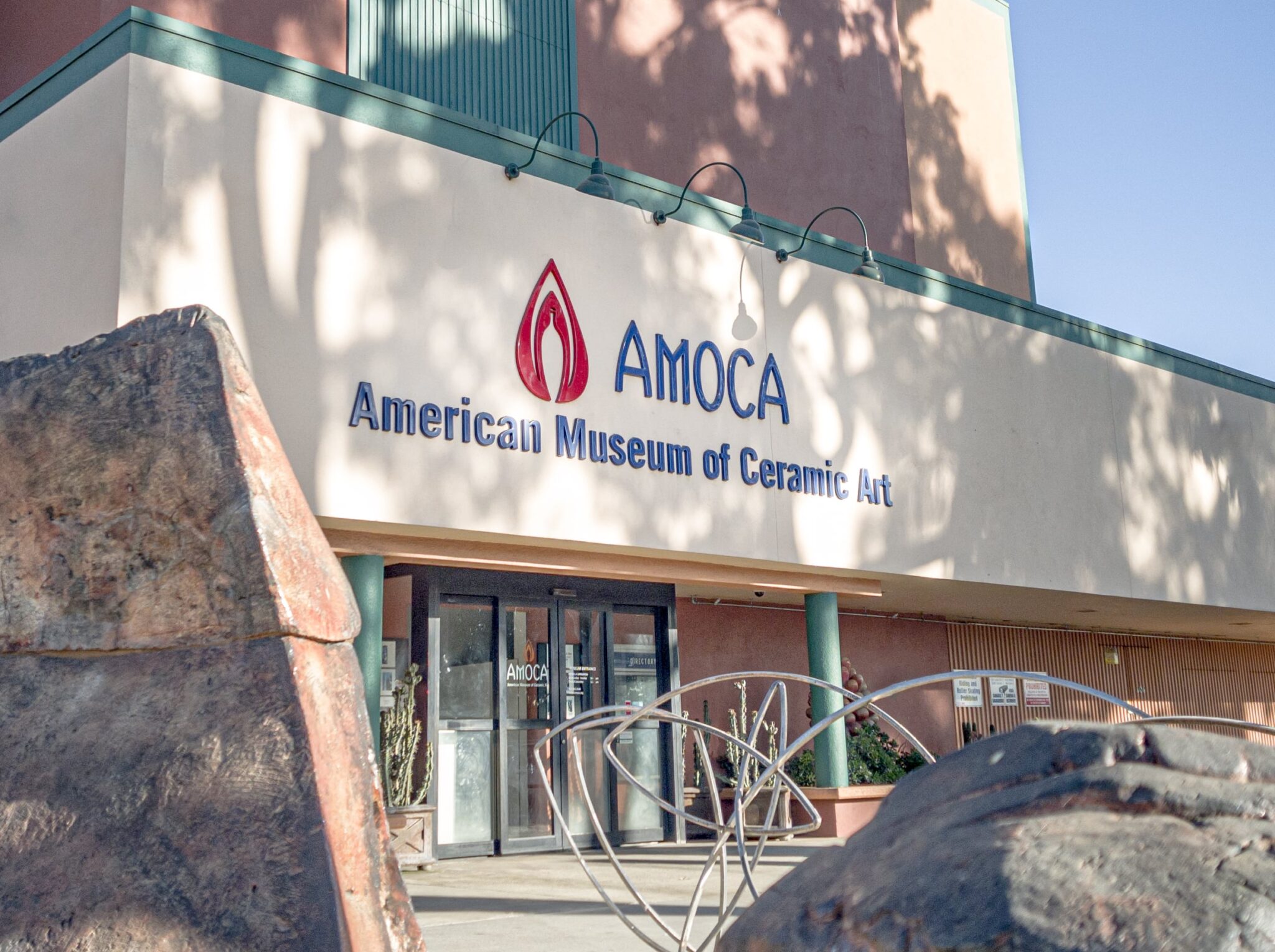 Entrance to the American Museum of Ceramic Art in Pomona, CA. Photo credit: AMOCA