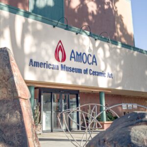 Entrance to the American Museum of Ceramic Art in Pomona, CA. Photo credit: AMOCA