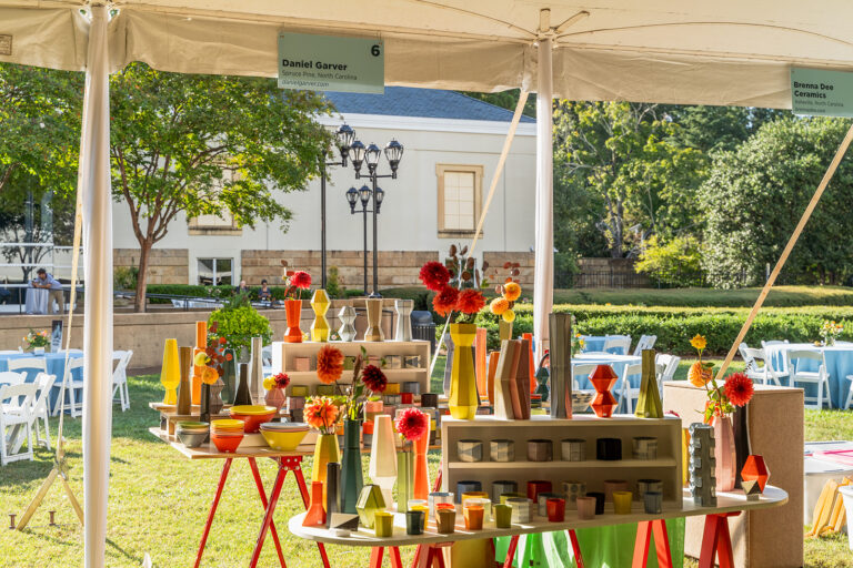 Ceramic art pieces from The Potters Market at The Mint Museum, 2024. Artist: Daniel Garver. The Mint Museum
