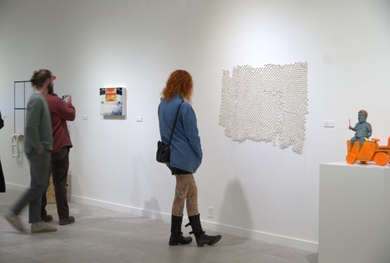 Museum guests exploring "Fahrenheit 2024". Photo credit: AMOCA