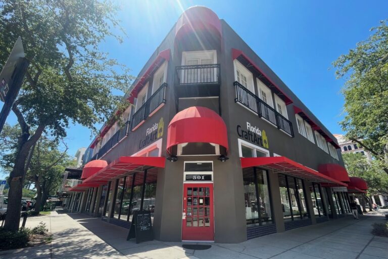 More than a gallery, Florida CraftArt is a historic downtown landmark with 22 second-floor studios, thoughtfully priced to keep creativity thriving. More than a gallery, Florida CraftArt is a historic downtown landmark with 22 second-floor studios, thoughtfully priced to keep creativity thriving. Brian James