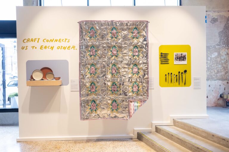 Front wall of "Connections in the Making" - Craft Connects Us to Each Other. Emmanuel Fiagro, E. Figaro Visuals