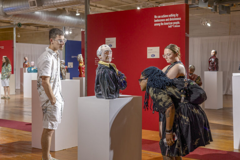 John Moran's 2024 exhibition "American Idols" at Starworks. Mitchell Kearney