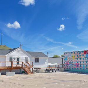 Racing Magpie's buildings in mniluzahan (Rapid City, SD).Racing Magpie