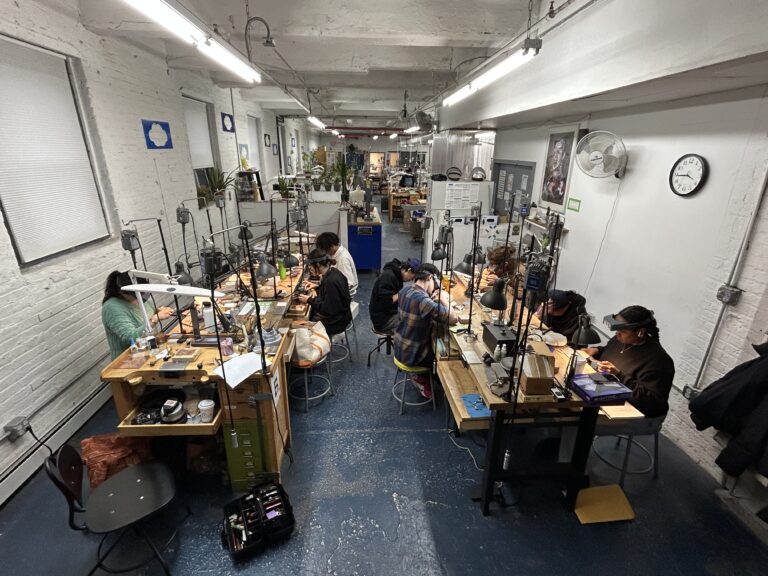 A class in session at Brooklyn Metal Works. Photo: Valerie James