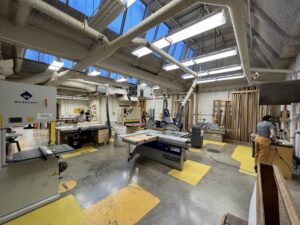 The machine room in the Woodworking & Furniture Program at the University of Wisconsin-Madison. Katie Hudnall