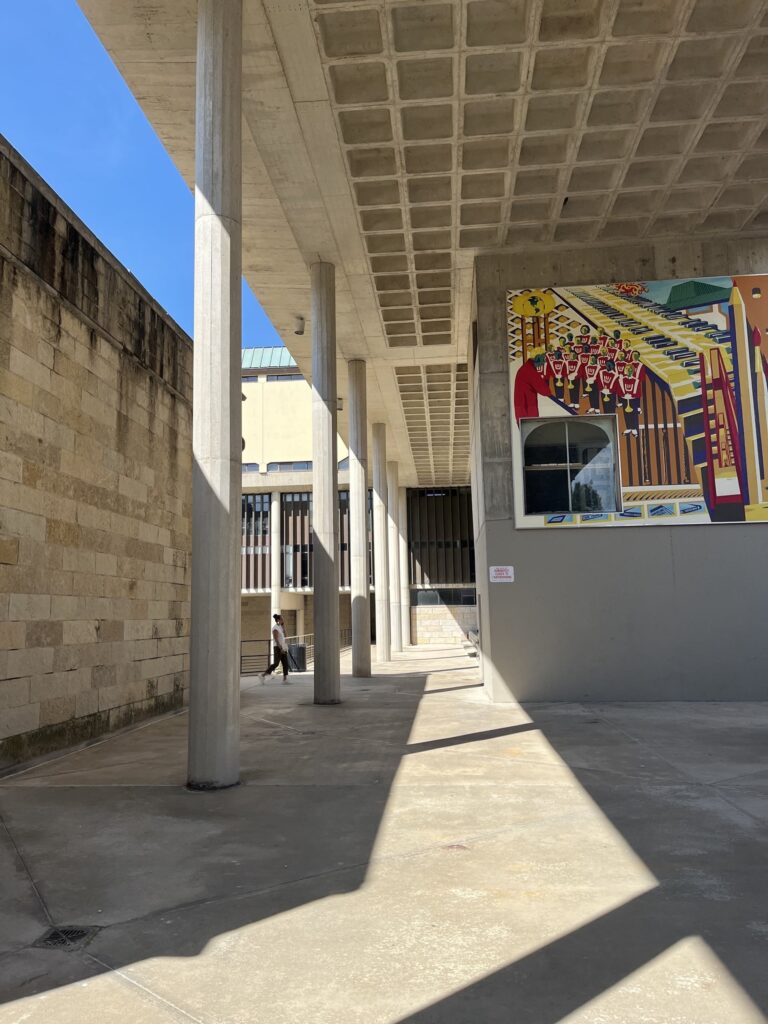 View of the Mosse Humanities Building on the campus of the University of Wisconsin-Madison. Katie Hudnall