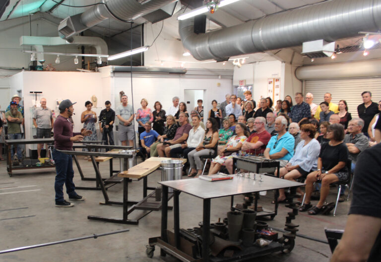 Paul Anders-Stout demo for a group event. SGS image