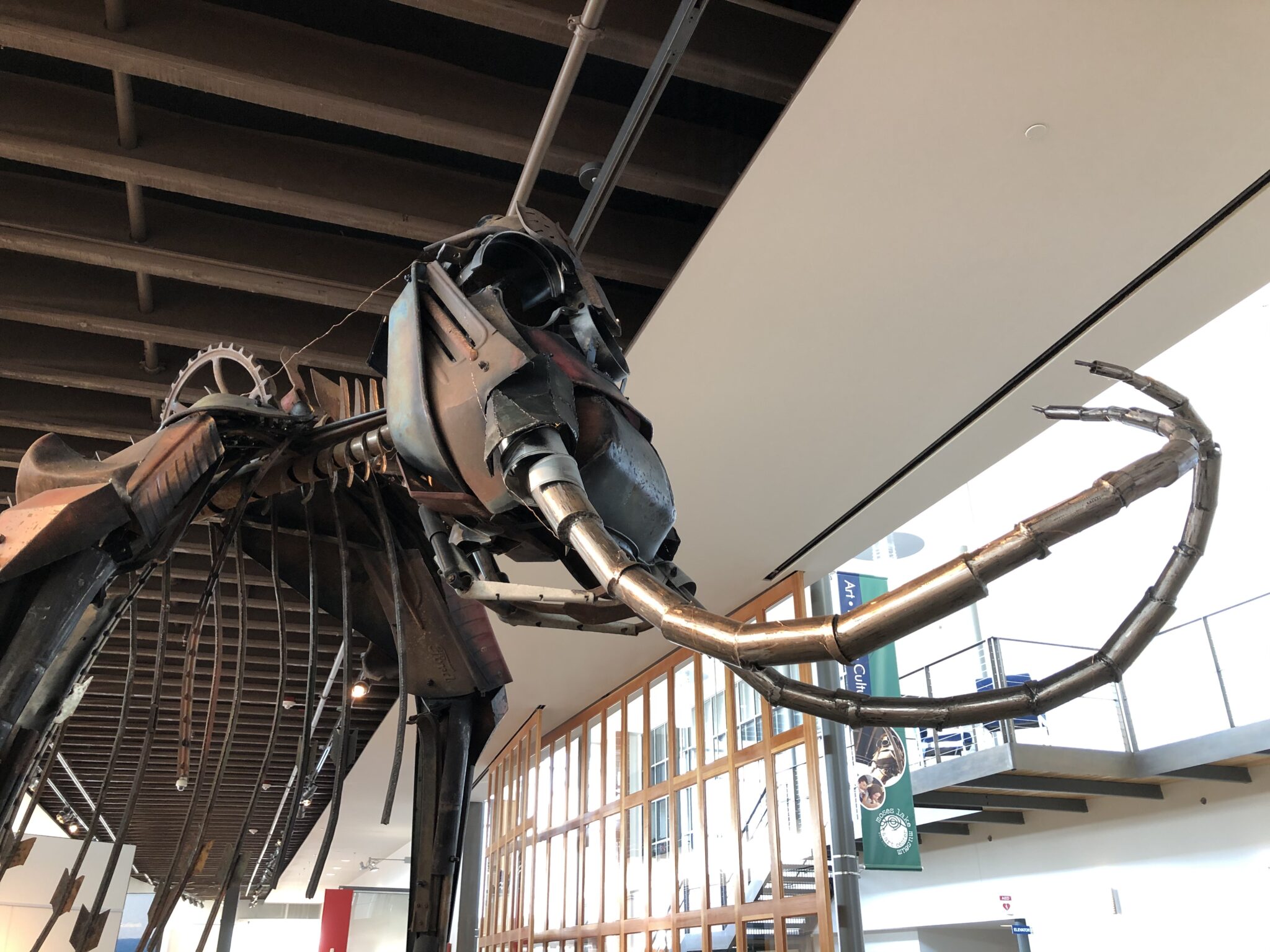 Columbian Mammoth Found Art Sculpture by Jud Turner Moses Lake Museum & Art Center