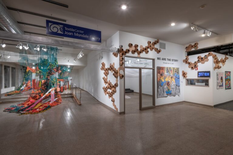 “Gone but Never Forgotten: Remembering Those Lost to Police Brutality,” an exhibition curated by Carolyn L. Mazloomi as part of the We Are the Story initiative, and the 2020 McKnight Fiber Artist Fellowship Exhibition featuring Liz Miller’s work, “Blind (Fort for 2020).” Rik Sferra