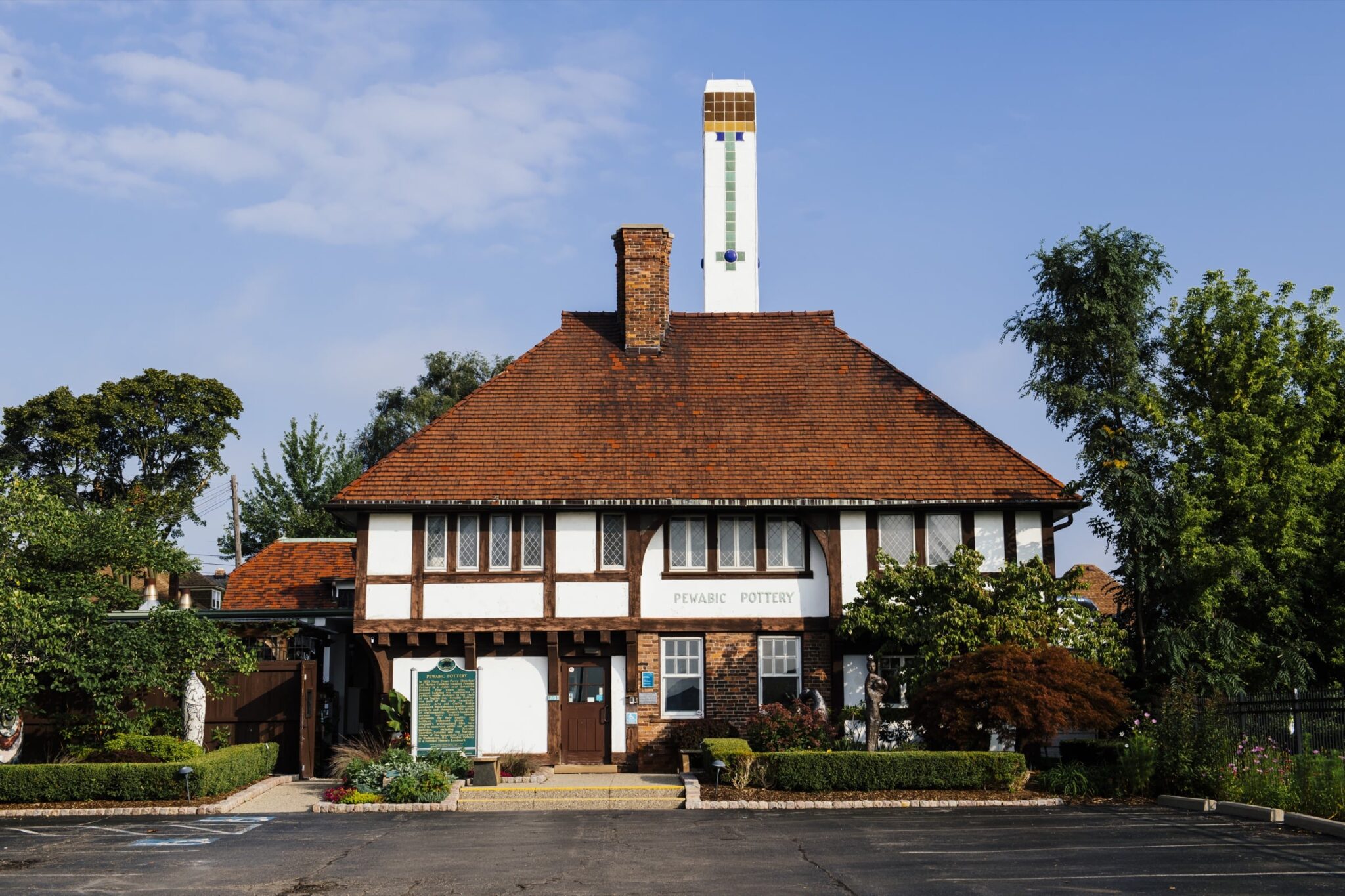 Pewabic Pottery’s National Historic Landmark studio building Pewabic Pottery's National Historic Landmark studio building. Pewabic Pottery, Photographer: EEBerger