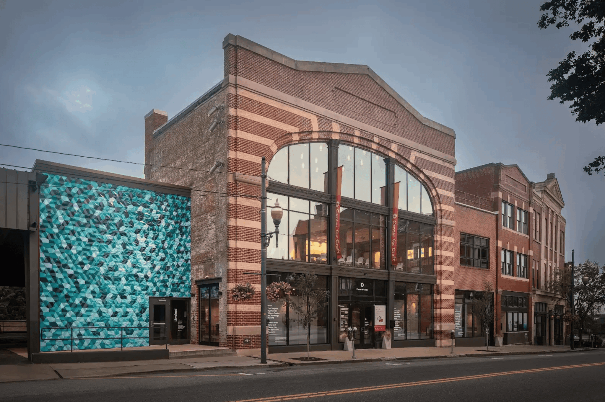 Building Exterior - South to North view from across Broadway St. Gabe Swinney, Swinney Creative