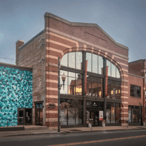 Building Exterior - South to North view from across Broadway St. Gabe Swinney, Swinney Creative