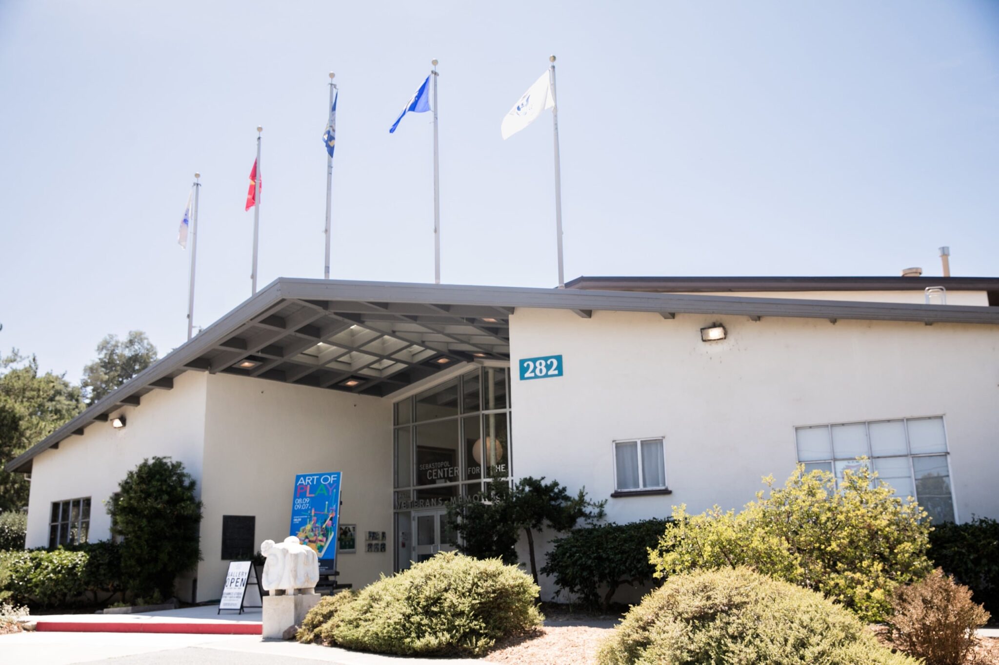 Exterior view of Sebastopol Center for the Arts Exterior view of Sebastopol Center for the Arts. Photo by Michelle Feileacan