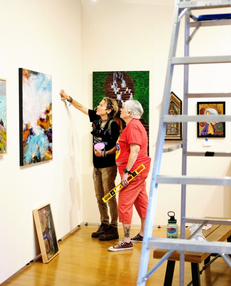 Kim Winter and Natalie Boothe – Installation detail of Haven exhibition, 2024 Kim Winter and Natalie Boothe - Installation detail of Haven exhibition, 2024. Photo by Penelope Lenaerts