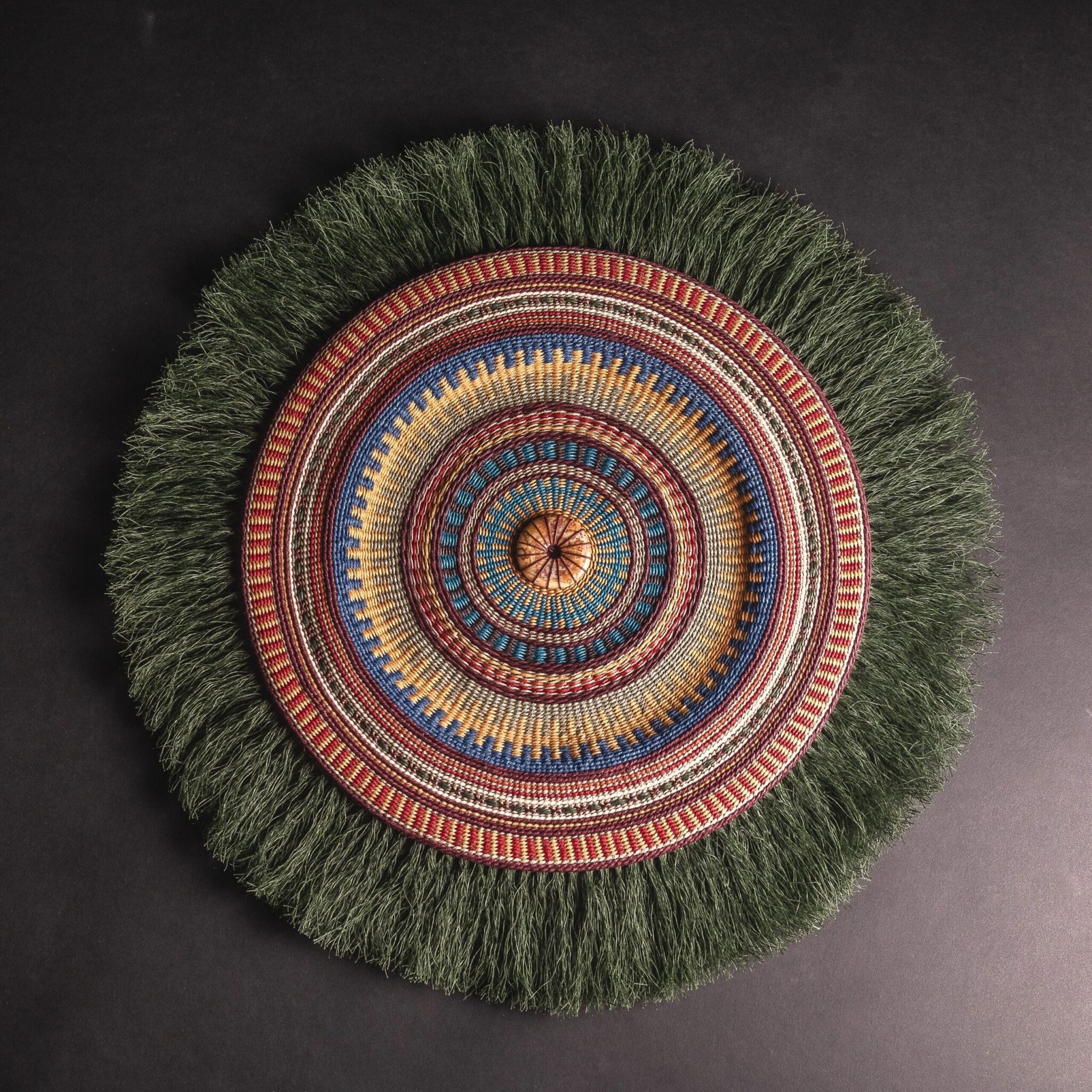 Woven Mandala by Jennifer Tang Limon. Woven Mandala by Jennifer Tang Limon. Photo by Sona Kechiyants