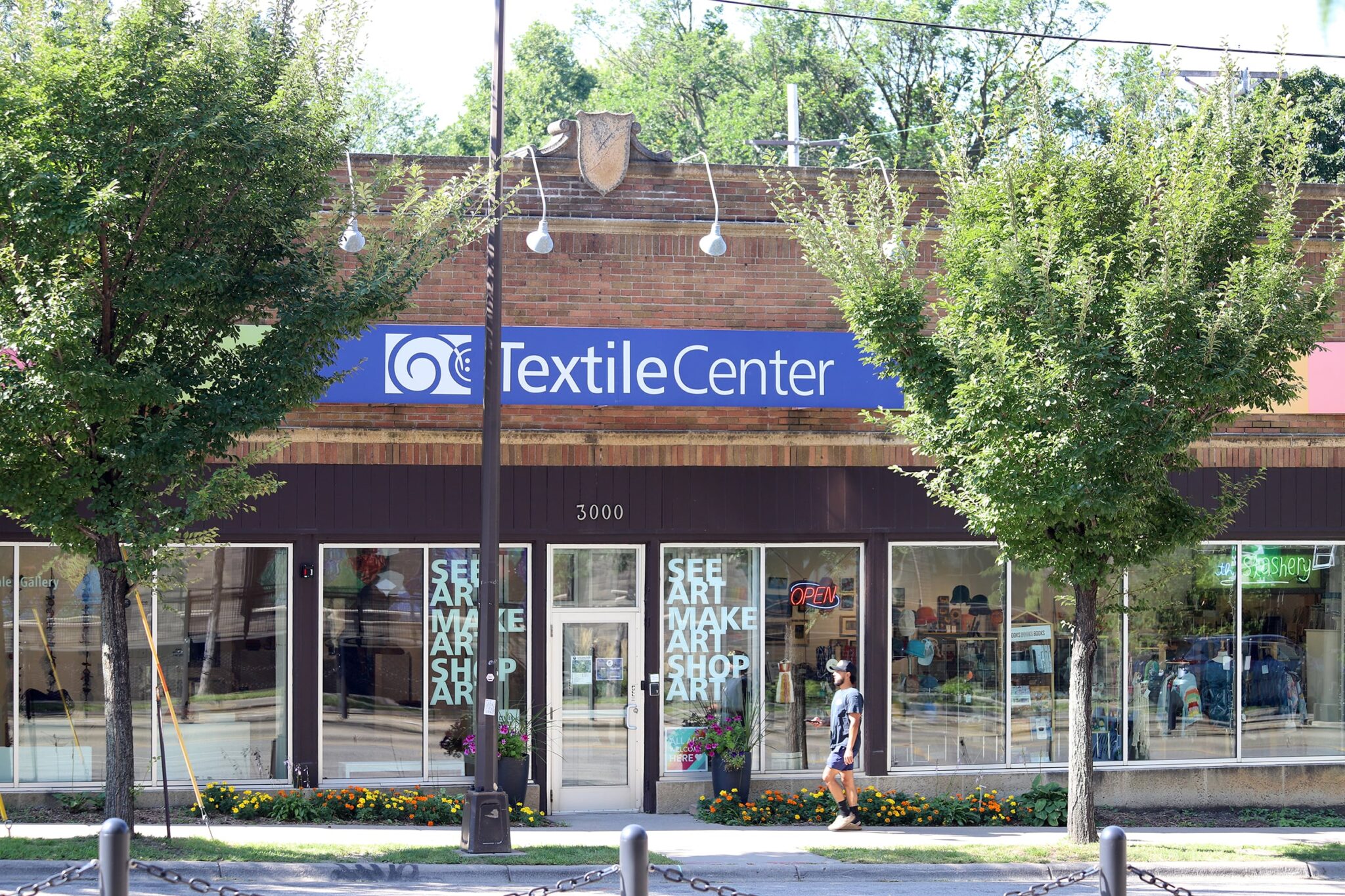 Textile Center is a national center for fiber art, free and open to the public. Situated near the confluence of Minneapolis and St. Paul, it is located in the Prospect Park neighborhood, directly across from the Prospect Park Station on the METRO Green Line light rail. Textile Center