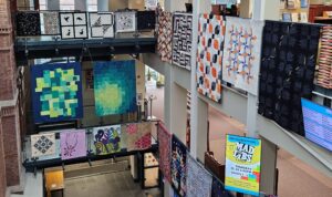 2023 Boston MQG quilt exhibit at the Morse institute Library in Natick, MA. Susan McKinney