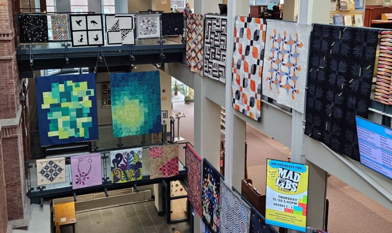 2023 Boston MQG quilt exhibit at the Morse institute Library in Natick, MA. Susan McKinney