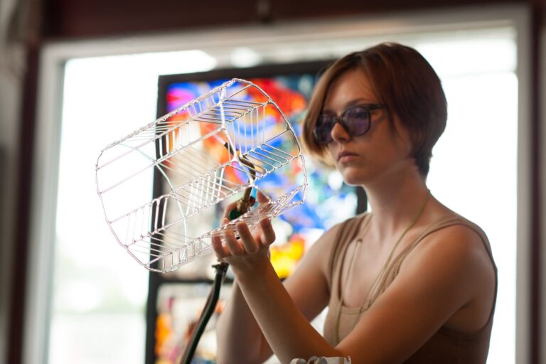 Flameworking at Pittsburgh Glass Center. Nathan J. Shaulis