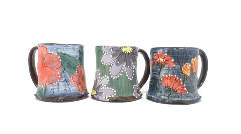 Mugs, Teresa Pietsch, Bakersville, NC. Courtesy of Teresa Pietsch