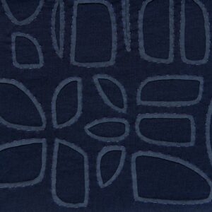 100% organic cotton fabric swatch using reverse applique techniques. Project Threadways