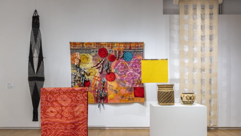 Installation view of "Craft Front & Center" at the Museum of Arts and Design, New York, NY (2021). Photo: Jenna Bascom; courtesy Museum of Arts and Design.