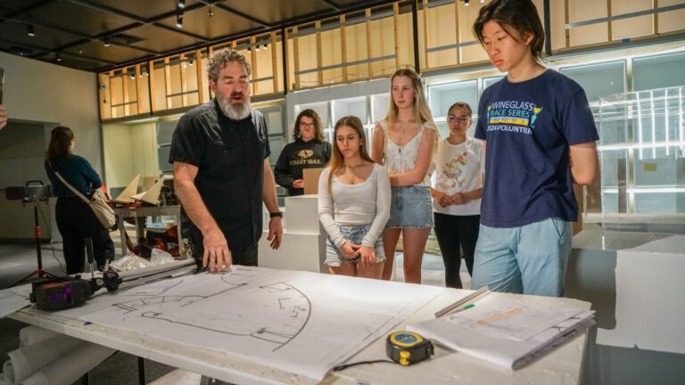 The 2024 Junior Curator cohort in the Museum’s galleries. Courtesy of Corning Museum of Glass The 2024 Junior Curator cohort in the Museum's galleries. Courtesy of Corning Museum of Glass
