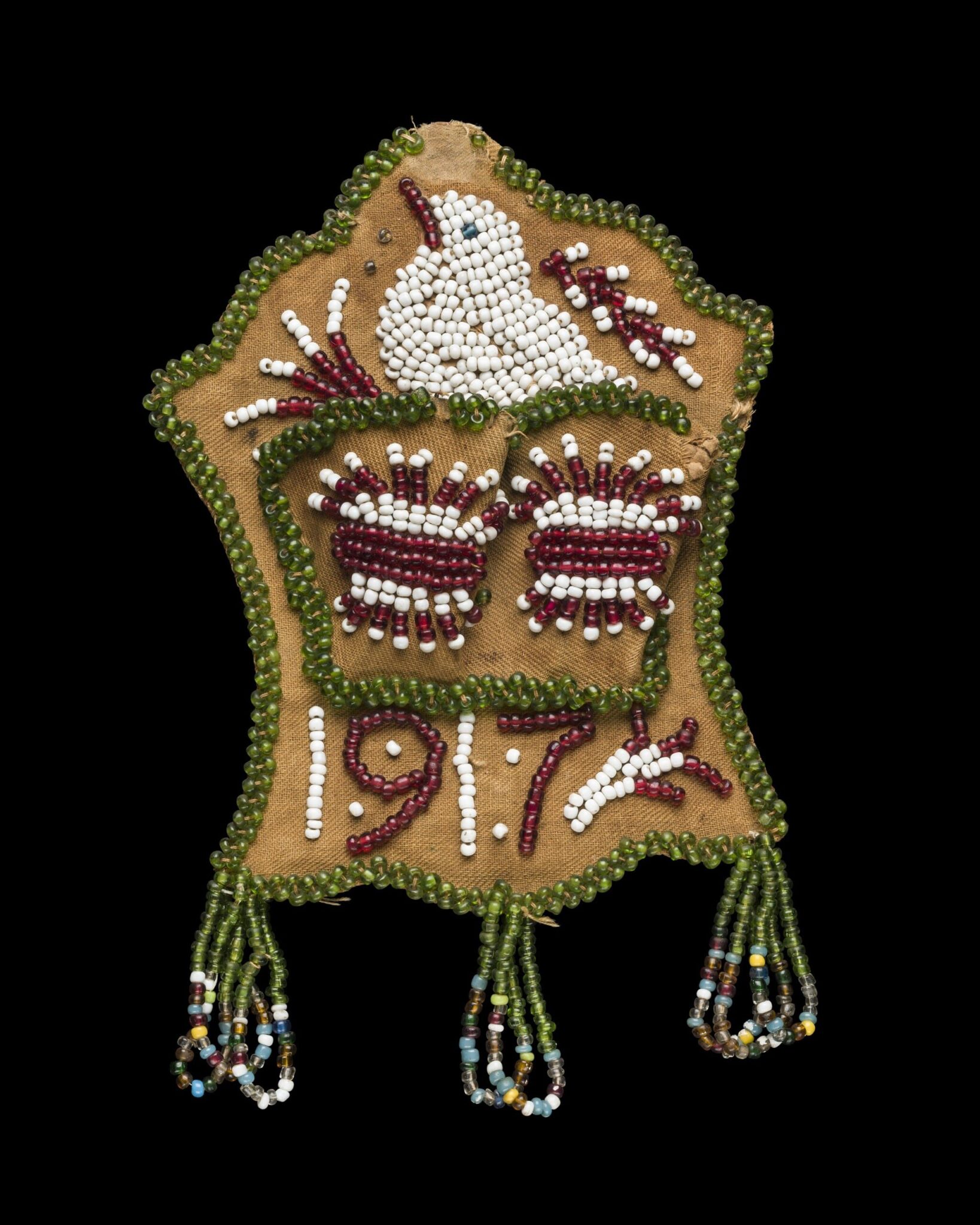Beaded Match Safe, possibly Chautauqua, NY, about 1917. 96.4.67. Gift of the Stillman Family. Courtesy of Corning Museum of Glass