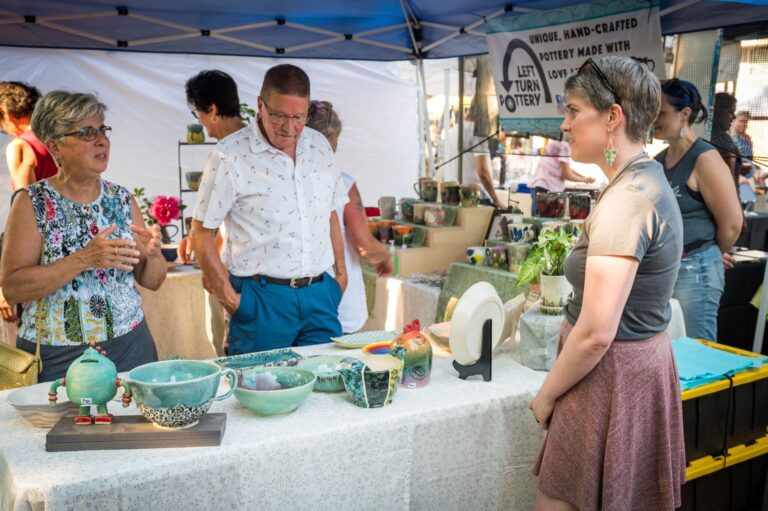 Hot Night in the City has over 50 Artisan Vendors each year! Meet the artists and browse handmade goods. Troy Thompson Photography