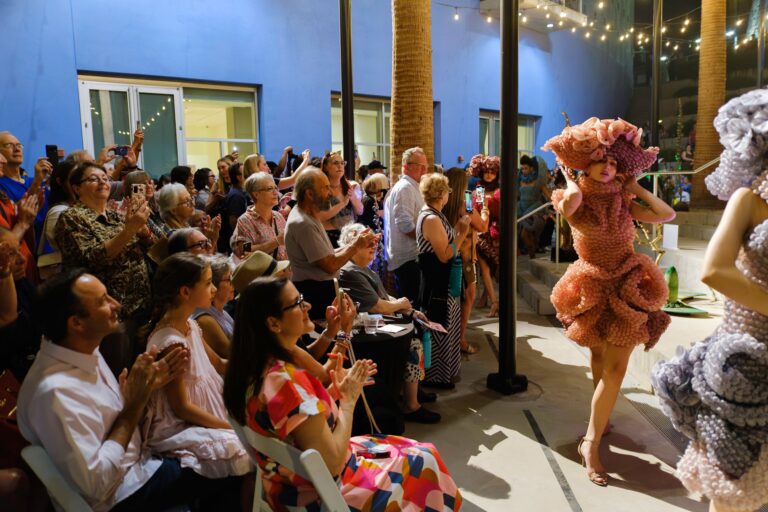 “Fabric and Space II” fashion performance by Galina Mihaleva & Chris Loomis at MCAM 2024 Fall Opening "Fabric and Space II" fashion performance by Galina Mihaleva & Chris Loomis at MCAM 2024 Fall Opening. Sergio Albarran