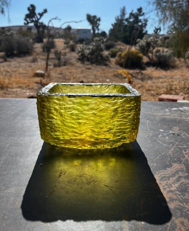 A student’s glass casting. Image courtesy YVML A student's glass casting. Image courtesy YVML