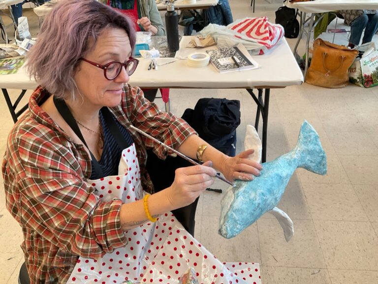 From the 2025 Paper Mache workshop taught by Margart Couch Cogswell. Jennifer Fels
