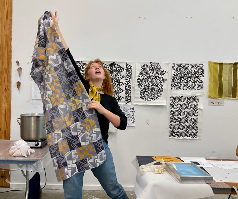 From the 2025 fiber workshop with faculty Emily Parkinson. Jennifer Fels