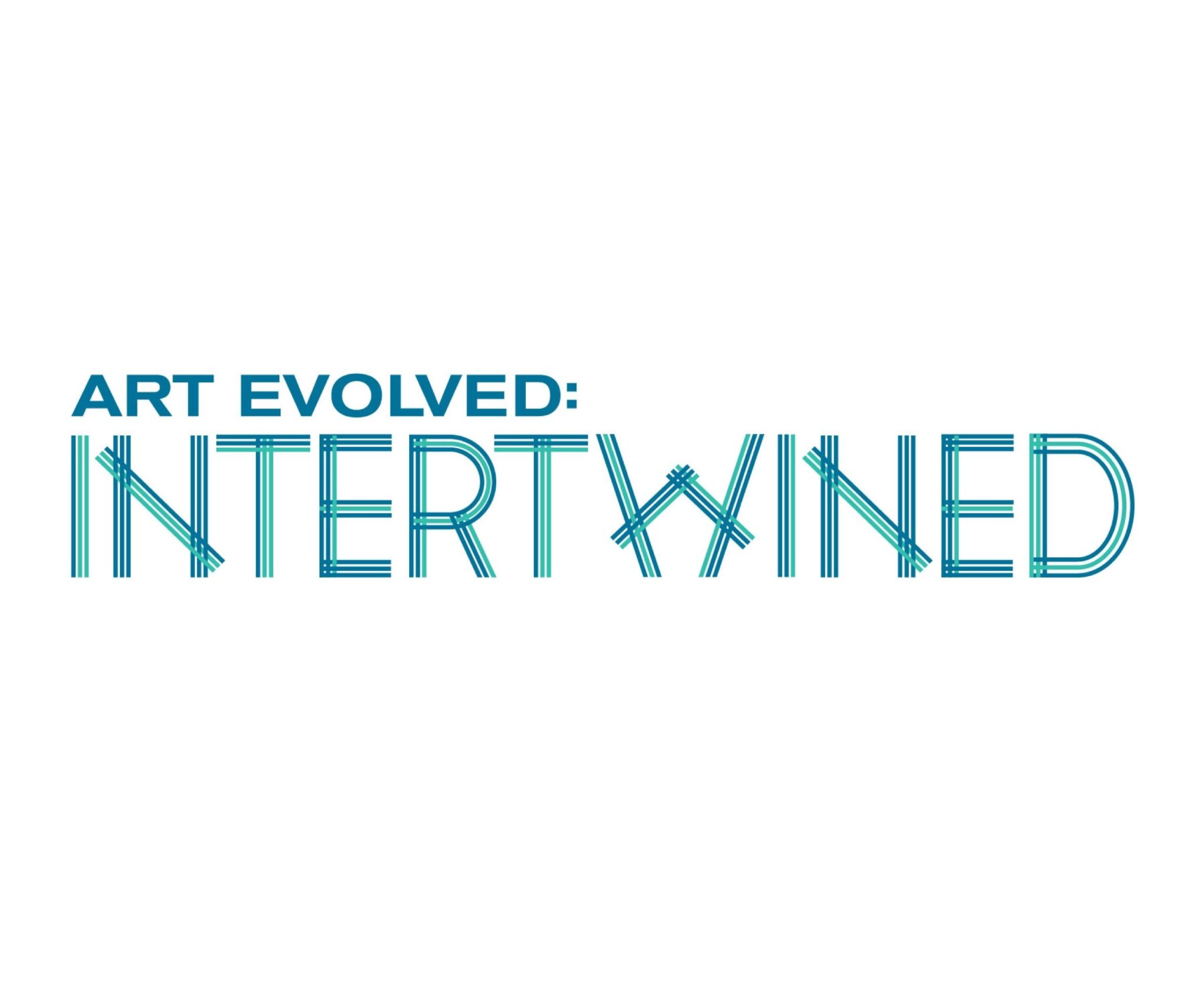 Art Evolved: Intertwined logo. Studio Art Quilt Associates, Inc.