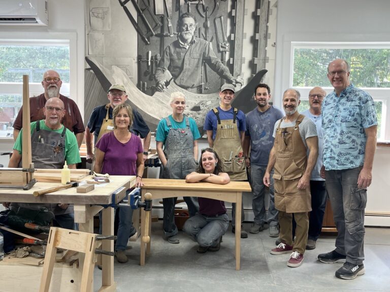 Students at WCW with Larissa Huff. Ken Page