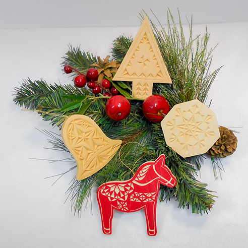 Chip carving ornaments. Vesterheim
