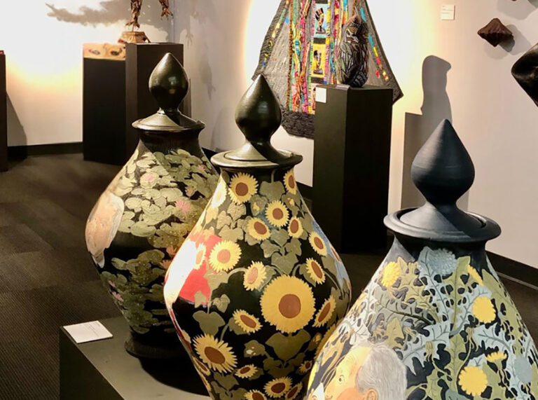 The Last Supper (excerpt) by Norah Amstutz during "The Best of 2025" exhibition. Ohio Craft Museum