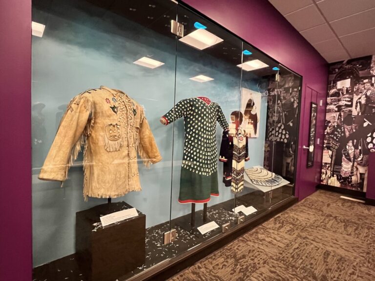 We Are Still Here: The Endurance of Native Jewels” was co-created with the museum’s Native American Advisory Board. This first-of-its-kind exhibit highlighted the historical and contemporary use of dentalium shells and elk teeth as adornments. By handing curatorial control to five artist advisors, the museum demonstrated its ongoing commitment to elevating Indigenous voice and representation. Golden History Museum & Park, Native American Advisory Board