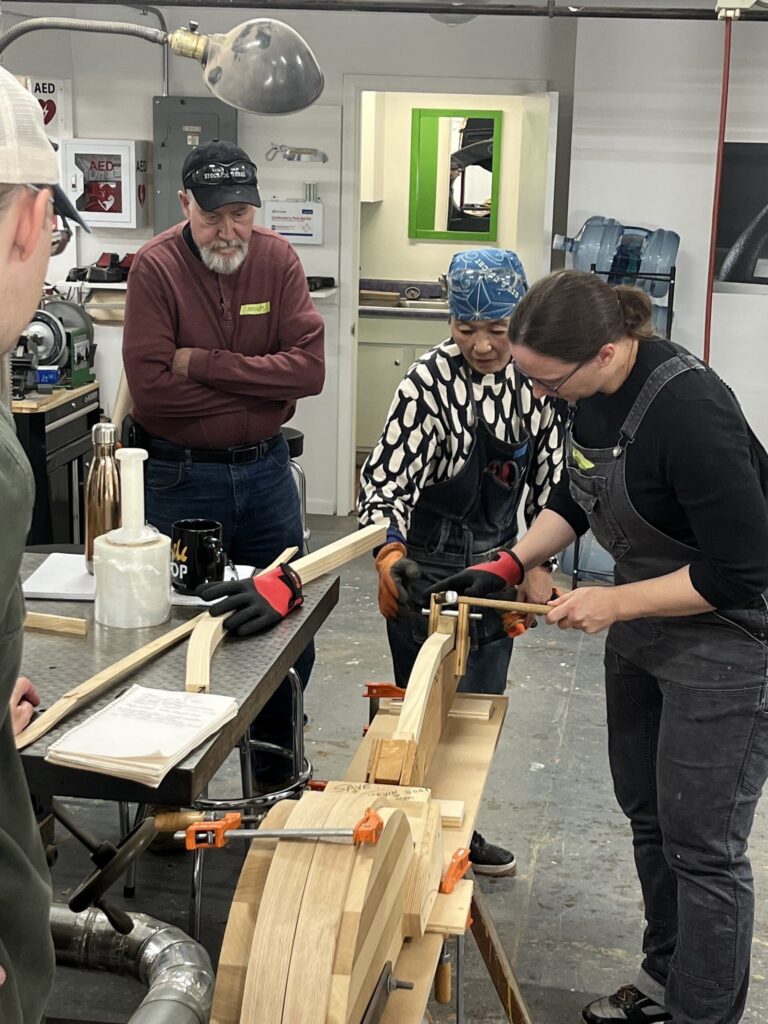 Steam Bending Class with Yuri Kobayashi. Ken Page